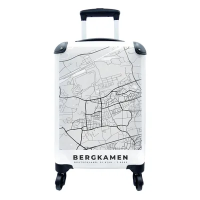 Produktbild von MuchoWow® Koffer Handgepäck Trolley Rollkoffer Kleine Reisekoffer mit 4 Rollen - Bergkamen- Stadtplan - Deutschland - Karte - Cabin Size < 55x40x23 cm & 55x40x20 cm - Fotokoffer - Kabinenkoffer - Boardgepäck - Reise-Box - Reisekoffer - Reisegepäck - Koffer mit Bild - Trolley für Kinder
