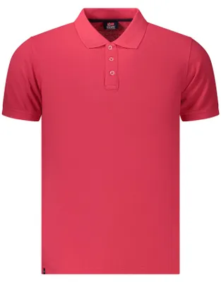 Produktbild von Herren Kurzarm-Poloshirt in Rot mit Applikation - Stilvoll & Elegant