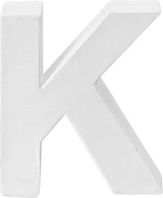 Produktbild von Papp Buchstabe K 10 x 3,5cm
