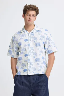 Produktbild von Casual Friday CFWills Herren Hemd Oversize-Hemd Kurzarmhemd 100% Baumwolle Relaxed Fit