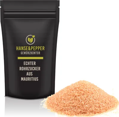 Produktbild von 2kg Echter Rohrzucker aus Mauritius Rohrohrzucker Vollrohrzucker Spitzenqualität - Gourmet Serie