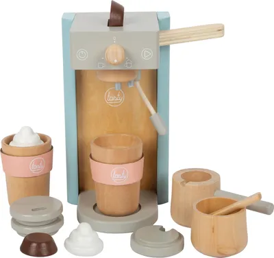 Immagine prodotto di piede piccolo 12247 Set caffettiera in legno "gustosa" Gioco di ruolo