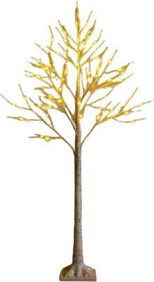 Produktbild von 150 cm LED Lichterbaum Birkenbaum mit Warmweißen LED-Leuchten Weiß