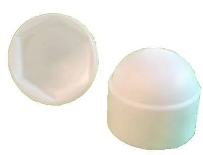 Produktbild von 50 Stück Sechskant Schutzkappe M12 - Schlüsselweite 19mm, Farbe weiß - Abdeckkappe