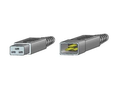 Produktbild von Cisco CAB-C19-CBN=, 2,74 m, C20-Koppler, C19-Koppler