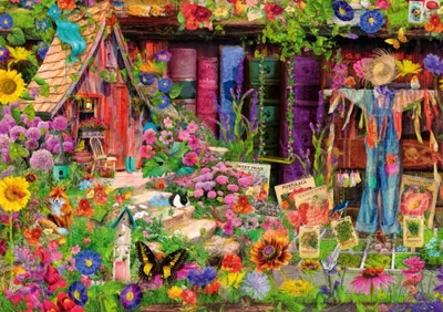 Obrázek produktu pro Bluebird Puzzle The Scarecrow's Garden - 1000 dílků