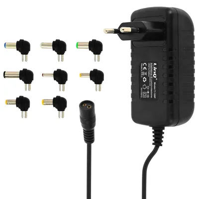 Obrázok produktu pre 150W univerzálna nabíjačka s 8 koncovkami do 12 V T-128P LinQ - čierna