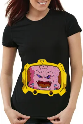 Produktbild von style3 Krang Damen T-Shirt turtles teenage schildkröte comic mutant, Farbe:Schwarz, Größe:M