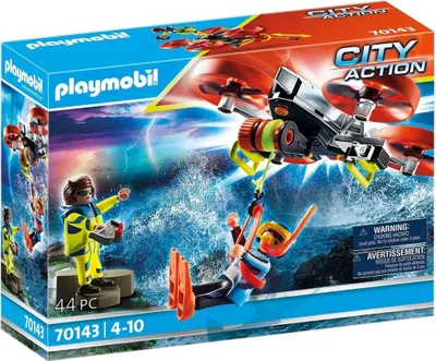 Produktbild von PLAYMOBIL City Action 70143 Seenot: Taucher-Bergung mit Rettungsdrohne