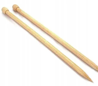 Produktbild von SKC Bambus Gerade Stricknadeln 4,5mm 35cm