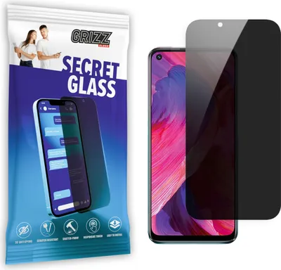 Zdjęcie produktu dla Ochraniacz ekranu GrizzGlass SecretGlass Privacy dla Oppo A54s - Czarny
