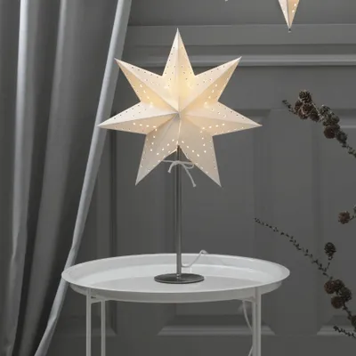 Zdjęcie produktu dla Star Trading 233-50, Lekka ozdoba, Chrom, Biały, Nastrój, IP20, Gwiazda, Biały