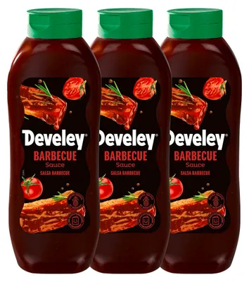 Zdjęcie produktu dla Develey Sos barbecue mocno pikantny w opakowaniu 3x875ml łagodny