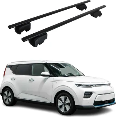 Imagen del producto de Soportes básicos para portaequipajes, para Kia Soul EV 2020-2023, color , con aprobación ABE, 2 unidades