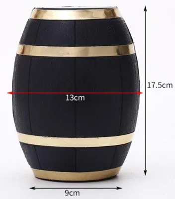 Immagine prodotto di Confezione regalo UNIQ Deluxe a forma di botte di vino - Set di accessori per il vino composto da 5 pezzi