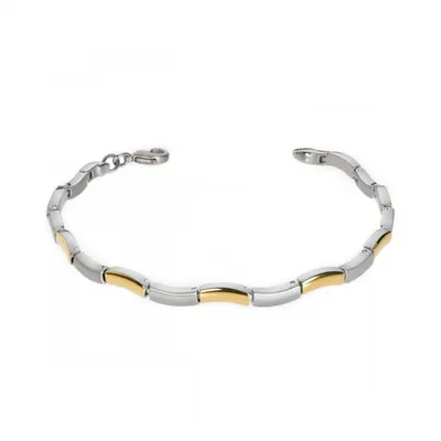 Produktbild von Boccia Damen Armband 0370-02 Titan bicolor goldplattiert
