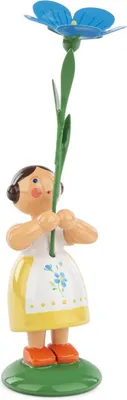 Imagen del producto de Niña con flores, altura 12 cm, NUEVO