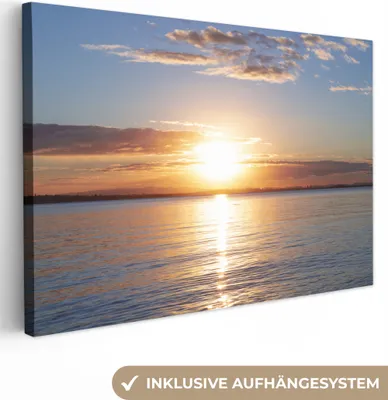 Produktbild von OneMillionCanvasses® - Leinwandbilder - 150x100 cm, Meer - Sonne - Farben, Wandbilder Kunstdruck Wanddekoration