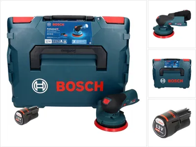 Produktbild von Bosch GEX 12V-125 Professional Akku Exzenterschleifer 12 V 125 mm Brushless + 1x Akku 3,0 Ah + L-Boxx - ohne Ladegerät
