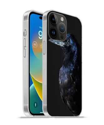 Produktbild von MuchoWow® Handyhülle Schutzhülle Hülle für Apple iPhone 14 Pro Max Vogel - Tiere - Schwarz Silikon Softcase Handy Hülle - Hardcover