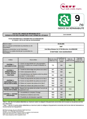 Immagine prodotto di Neff S155HTX06E