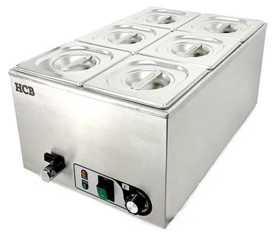 Produktbild von HCB Bain marie - 6 x 1/6 GN - 230V - Edelstahl - 8711