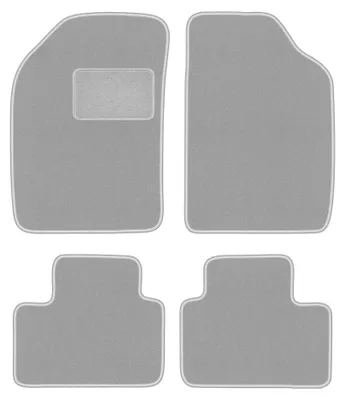 Productafbeelding van Velours automatten voor Lancia Ypsilon I 1996-2003 (hatchback) – 4-delig, grijs, op maat – Wielganizator OSLO