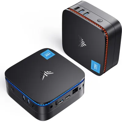 Produktbild von NiPOGi Mini PC Intel Pentium N5030 (bis zu 3,1 GHz) 8GB RAM 256GB SSD met Windows 11 Pro, 4K Dual Display 2× HDMI Mini Desktop PC
