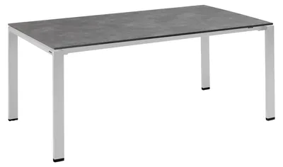 Produktbild von Kettler Tisch Set Float Silber Gestell 180 x 95 und Schieferplatte 180 x 95