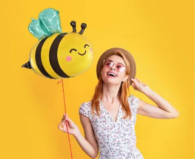 Obrázok produktu pre Balon foliowy pszczoła 50 x 54 cm Godan