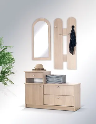 Produktbild von Flurwand mit Spiegel BONHAM 1 - Sonoma-Eiche