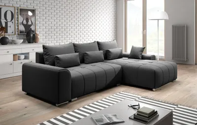 Produktbild von Eckschlafsofa RANDA – Dunkelgrau