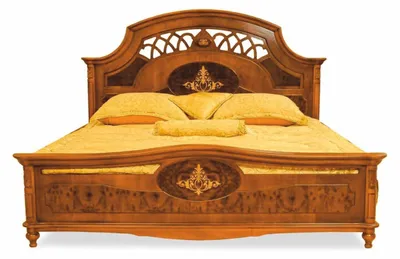 Produktbild von Casa Padrino Luxus Barock Massivholz Doppelbett Braun / Dunkelbraun - Barock Schlafzimmer Möbel