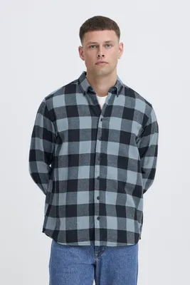 Produktbild von Blend BHBUSTER Herren Flanellhemd Hemd Langarmhemd 100% Baumwolle regular fit
