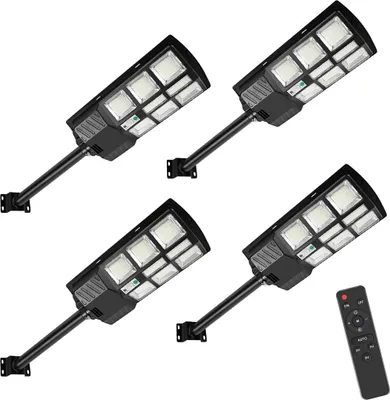 Produktbild von Peviasot 280 LED 4X Solarlampen für Außen Bewegungsmelder IP67 Solarleuchte Solarlampe 300w Wasserdichte Wandleuchte Garten Gartenleuchten Aussenleuchte