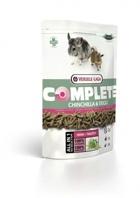 Produktbild von Versele Laga Komplettfutter Für Chinchillas Und Degus 500G - Hochwertige Ernährung Ohne Zucker, Getreidefrei