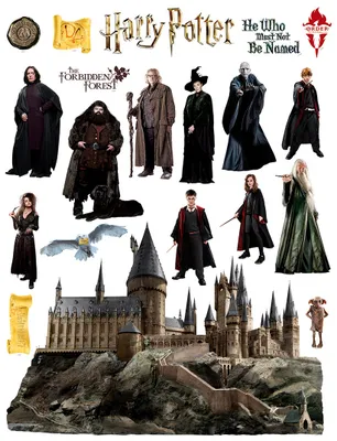 Produktbild von Sanders & Sanders Wandtattoo Harry Potter Grau - 601408 - 65 x 85 cm