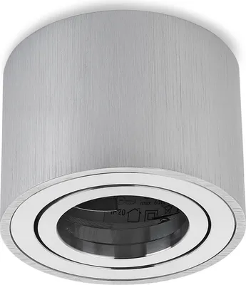 Produktbild von Sweet LED Aufbaustrahler flach rund aus Aluminium Aufbauspot 230V