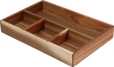 Produktbild von Koopman Schubladen-Organizer, Holz, 30x20x4,5 cm, braun