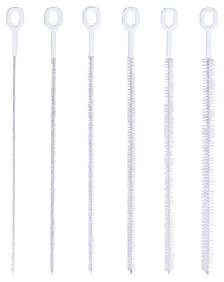 Imagen del producto de Juego de 6 cepillos de limpieza para pajitas, de 32 cm, para pajitas reutilizables
