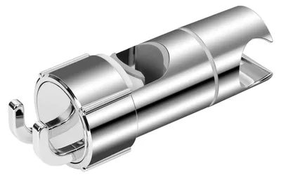 Zdjęcie produktu dla Uchwyt do słuchawki prysznicowej, regulowany, średnica 16-27 mm, obrotowy o 360°, chromowany, wykonany z tworzywa ABS