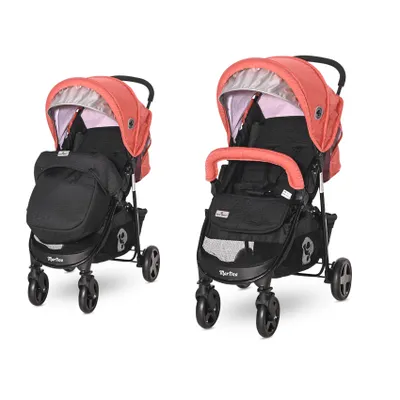 Obrázok produktu pre Kočík Lorelli MARTINA + prenosná postieľka BLACK&GINGER ORANGE