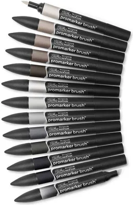Immagine prodotto di Winsor & Newton | Pennarello a pennello 12+1 colori neutri