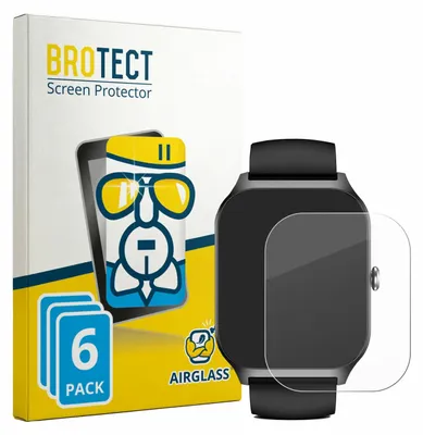 Produktbild von 6x BROTECT Schutzglas für Kriutefy Smartwatch 1.83" Schutzfolie Panzer Folie Glas Display Schutz klar