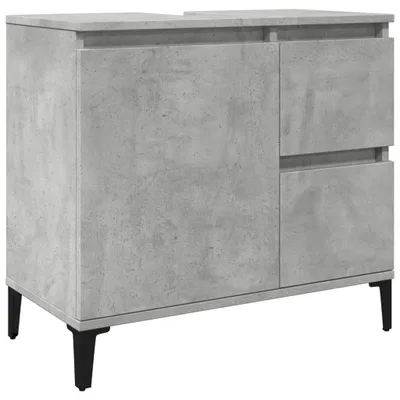 Produktbild von Waschbeckenunterschrank Betongrau 65x33x60 cm Holzwerkstoff