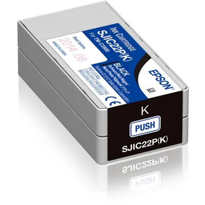 Produktbild von Epson SJIC22P(K): Ink cartridge for ColorWorks C3500 (Black), Schwarz, Tinte auf Pigmentbasis, 1 Stück(e)