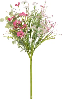 Zdjęcie produktu dla J-Line Flower Bouquet Mix Plastic Pink