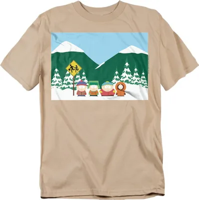Produktbild von South Park - "Bus Stop" T-Shirt für Herren/Damen Uni TV20709 (L) (Sand)