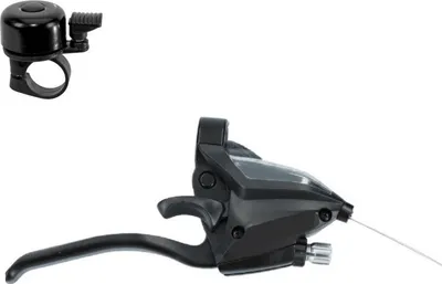 Produktbild von Shimano Schalt-Bremshebel ST-EF500 4 Finger 7-Fach Rechts inkl. Fahrradklingel