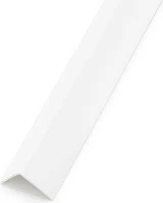 Produktbild von DQ-PP WINKELPROFIL | 40x40mm | 2m | weiß | PVC | Kunststoff Winkelleiste | Außenecke Kantenschutz Wand L Profil Eckprofil